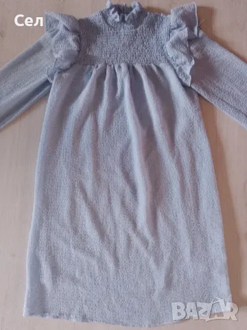 Светли синя рокля С, снимка 2 - Рокли - 50337636