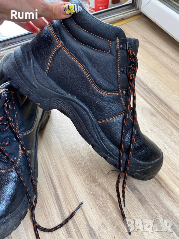 Мъжки кожени работни обувки SAFETI ! 44 н, снимка 6 - Мъжки боти - 44796192