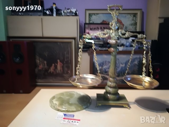 голяма везна-антика внос германия 0808211945, снимка 2 - Антикварни и старинни предмети - 33759216