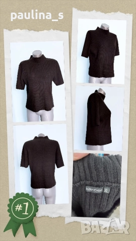 Два различни броя / Вълнен пуловер с къс ръкав "The limited" , снимка 10 - Блузи с дълъг ръкав и пуловери - 33376485