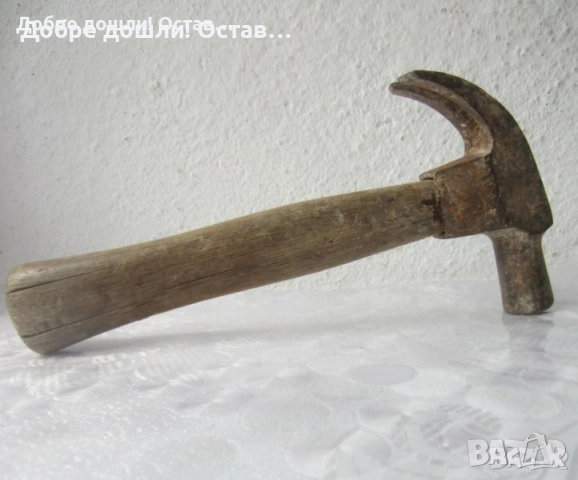 инструменти: чук брадва топор рядък инструмент, бръснарски каиш, уред за разбиване на яйца антика, снимка 8 - Други ценни предмети - 30290333