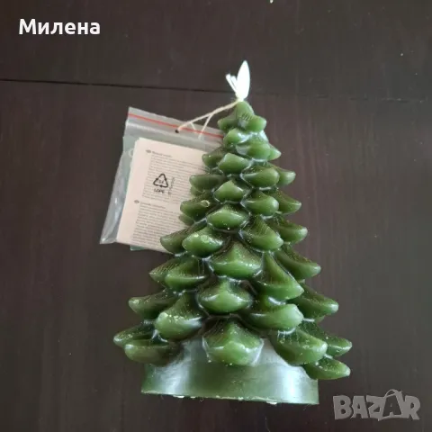 Восъчна свещ елха с Led светлина, снимка 2 - Декорация за дома - 50187374