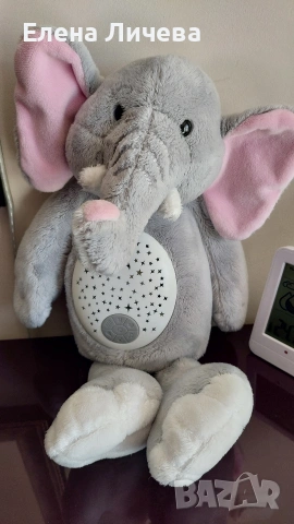 Интерактивна играчка слонче-лампа, снимка 2 - Плюшени играчки - 54319197