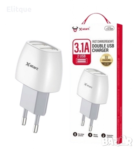 Двойно USB зарядно устройство, снимка 4 - Друга електроника - 52839712