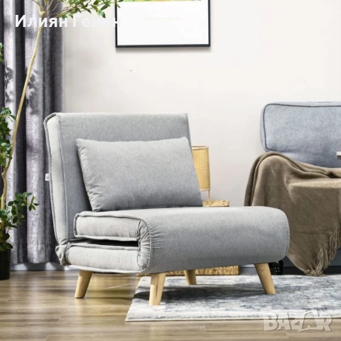 Разтегателен стол, регулируема облегалка в 6 позиции, снимка 6 - Столове - 52522622