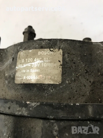 Алтернатор 80Ah Bosch за Mercedes Atego 815 (2001) 0120469115, A0091549802, снимка 2 - Части - 54149365