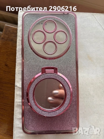 Ново розово гръбче с огледало за Xiaomi Redmi 14C – шикозно и блестящо ✨  Продавам чисто ново гръбче
