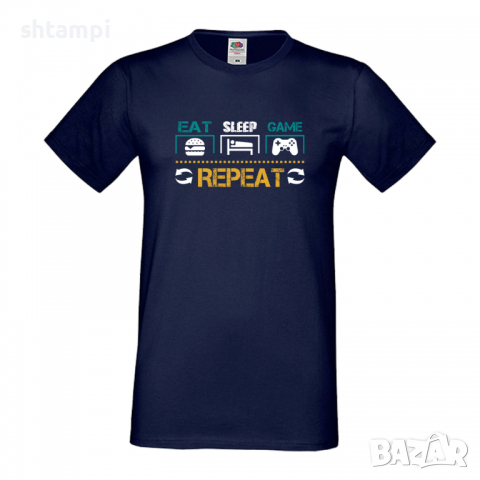 Мъжка тениска Game 3,Eat,Sleep,Game,Anime,Repeat,Ядене,Спане,Геймс,Подарък,Повторение,Празник,Игри, снимка 7 - Тениски - 36419092