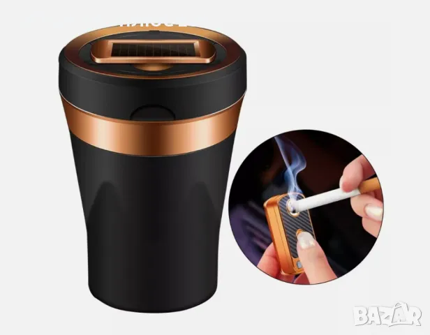 Пепелник за автомобил с вградена запалка с USB зареждане., снимка 3 - Аксесоари и консумативи - 48181803