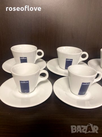 Лаваца / Lavazza оригинални италиански порцеланови чаши за кафе и капучино, снимка 3 - Чаши - 32114306
