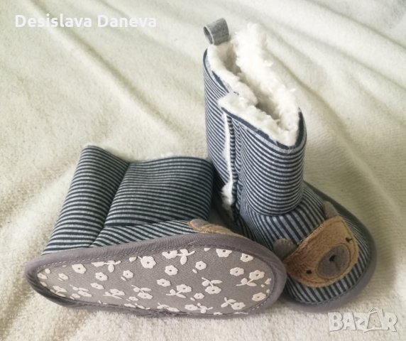 НОВИ бебешки топлинки / буйки / ботушки, размер 21-22 + ПОДАРЪК, снимка 2 - Бебешки обувки - 32132450