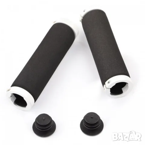 Черно сиви меки дръжки за велосипед 120 mm