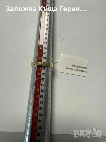 Златен пръстен 3,38гр.14, снимка 4 - Пръстени - 52612569