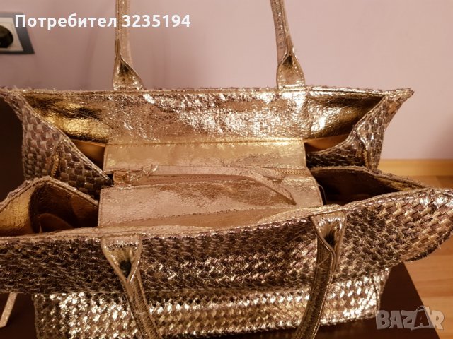 Златна чанта, снимка 4 - Чанти - 35238421