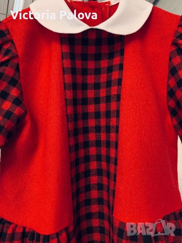 Красива детска вълнена рокля , снимка 2 - Детски рокли и поли - 42304119