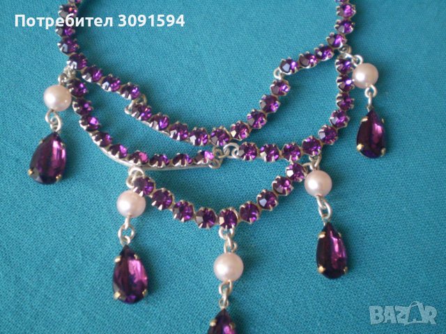 Старо дамско колие огърлица арт деко , снимка 9 - Антикварни и старинни предмети - 37891701