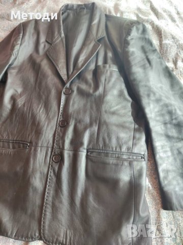 Мъжко кожено сако от Естествена кожа , снимка 5 - Якета - 44479945