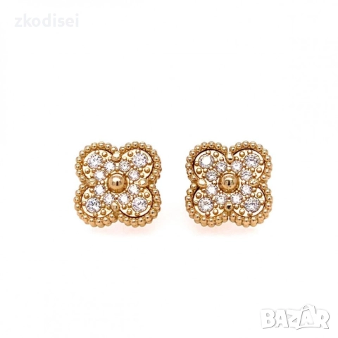 Златни обеци Van Cleef 6,56гр. 14кр. проба:585 модел:33747-4