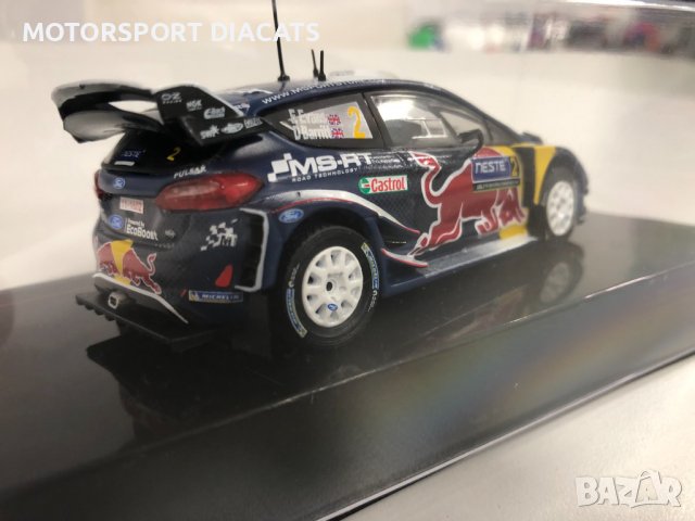 Метална колекционерска количка IXO FORD FIESTA WRC  1:43 мащаб, снимка 5 - Колекции - 37367195