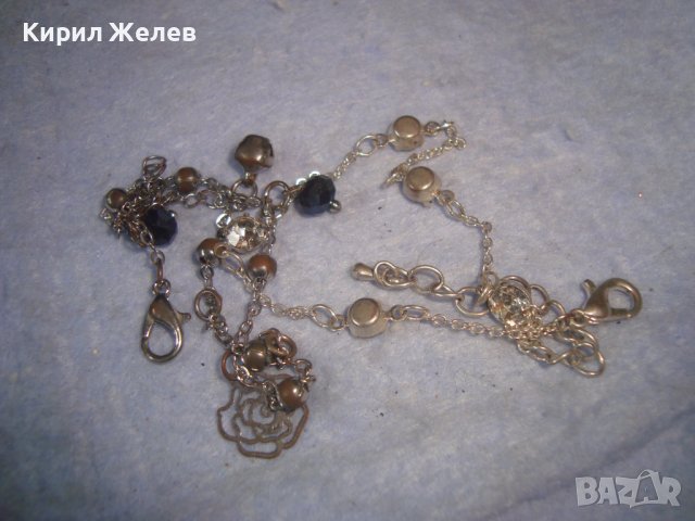 ДВЕ НЕЖНИ ФЛОРАЛНИ ФИНИ АРТ ГРИВНИЧКИ с КРИСТАЛЧЕТА 6261, снимка 5 - Гривни - 37076358