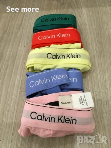 Комплект от 5 броя джокстрапи Calvin Klein Icon Cotton Stretch, снимка 7 - Бельо - 56083356