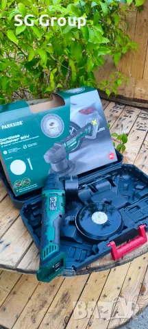 Акумулаторна полираща машина Parkside 20V, снимка 4 - Полирмашини - 55895023