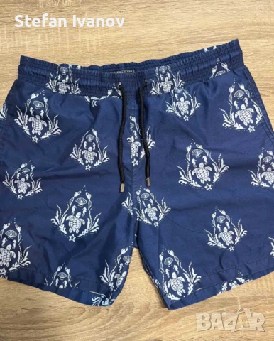 Мъжки бански Vilebrequin - тъмносини с костенурки, снимка 2 - Бански - 50499709