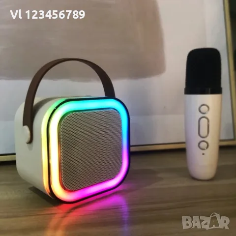 K12 Мини Bluetooth високоговорител караоке микрофон, снимка 3 - Bluetooth тонколони - 47959306