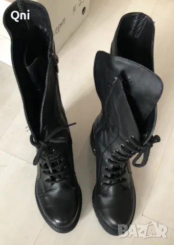 Нови боти естествено кожа № 39, снимка 5 - Дамски боти - 48062395