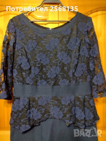 Красива Рокля с Изискана Дантела по цялата горна част,"КАМИ"! НОВА!ХЛ, снимка 2 - Рокли - 38987566