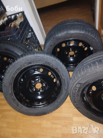 5×100 57.1ц.о.15цола с гуми на тях 195 5515, снимка 2 - Гуми и джанти - 52341942