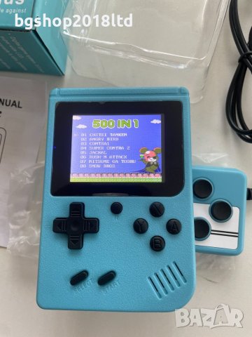 Преносима игрова конзола с 500 Вградени игри - Синя, снимка 3 - Други игри и конзоли - 42326591