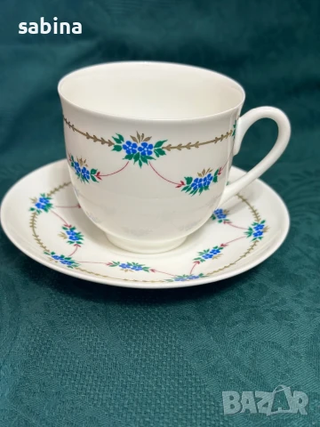 Руски порцелан ЛФЗ “Ломоносов”- чаши за кафе, снимка 2 - Антикварни и старинни предмети - 50717179