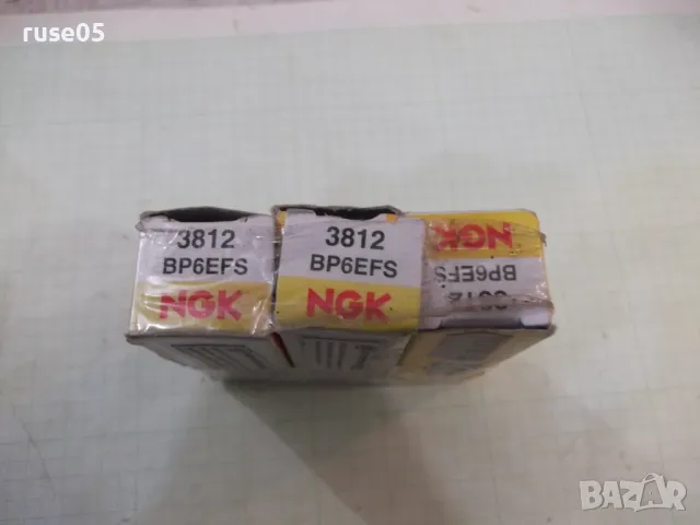 Лот от 3 бр. свещи запалителни "NGK - 3812 - BP6EFS" нови, снимка 4 - Части - 47453237