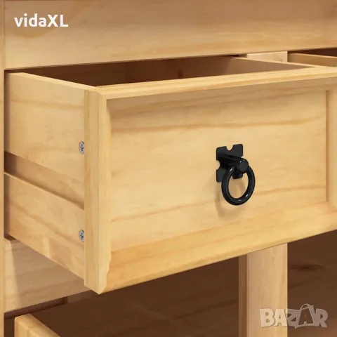 vidaXL Висок шкаф Corona, кафяв, 112x43x191,5 см, мексикански бор масив, снимка 8 - Бюфети - 56147358