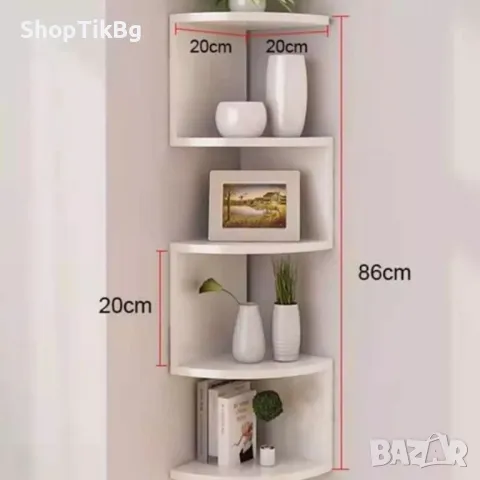 Ъглова етажерка за съхранение с 5 рафта, снимка 4 - Други стоки за дома - 50090538