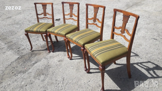 Столове-барок-4бр.№022, снимка 3 - Столове - 53254140