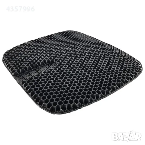  Подложка седалка за кола, РА293 силикон 43х40 - Черна