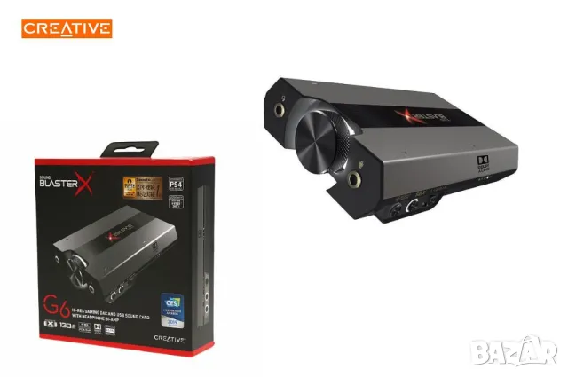 Външна звукова карта Creative Sound BlasterX G6/32Bit DAC/7.1, снимка 2 - Други - 47890318