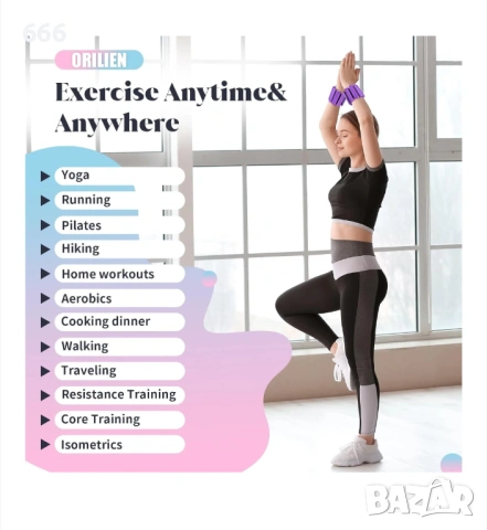 Комплект от 2 тежести за китка, снимка 7 - Спортна екипировка - 54157892