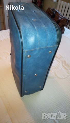 Куфар естествена кожа - Марко Поло син Marco Polo Suitcase, снимка 10 - Куфари - 34495696