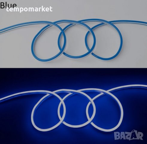 Диодна лента 2633 5 метра 12V - синя, снимка 1