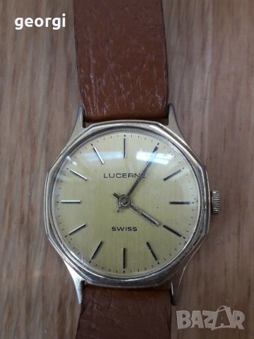 Швейцарски мъжки механичен часовник Lucerne , снимка 6 - Мъжки - 29632720