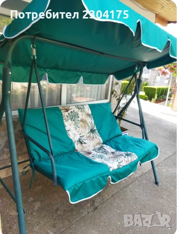 Комплект тапицерия за градинска люлка , снимка 3 - Градински мебели, декорация  - 53949276