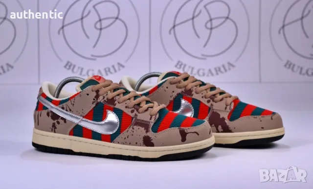 Nike SB Dunk Panda Lottery Freddy Krueger Grey Fog Мъжки Дамски Маратонки, снимка 3 - Маратонки - 47413751