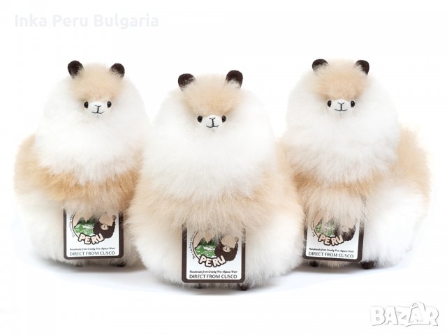  Усмихната алпака – малка, 23 см, Vanilla, снимка 2 - Плюшени играчки - 37091251