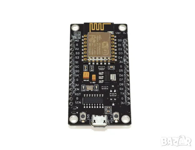 NodeMCU V3 Lua WIFI Module ESP8266+32M Extra Memory Flash USB-Serial CH340G, снимка 4 - Друга електроника - 49059543