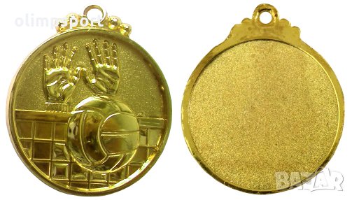 Медал 5 см волейбол с трикольорна лента. Предлага се в три цвята: златен, сребърен и бронзов. Медалъ, снимка 2 - Волейбол - 31559796