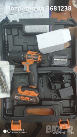 Безчетков винтоверт TOPSHAK TS-ED4 20V 13 мм. 45NM, снимка 4 - Винтоверти - 40110641