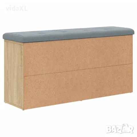 vidaXL Пейка за обувки, сонома дъб, 102x32x50 см, инженерно дърво, снимка 4 - Маси - 56148078